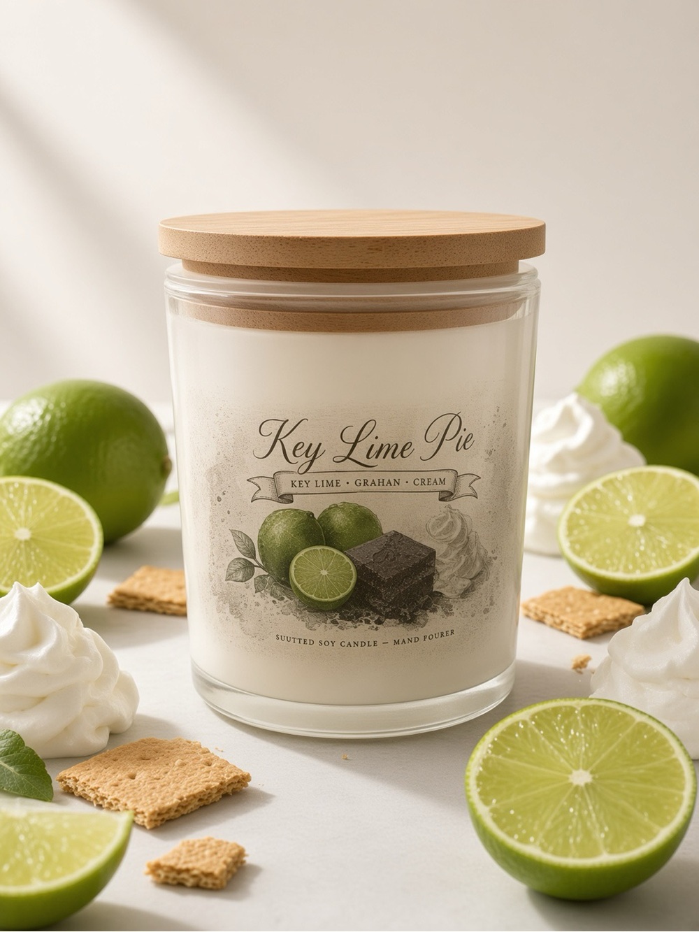 9oz Key Lime Pie Soy Candle | Hand Poured